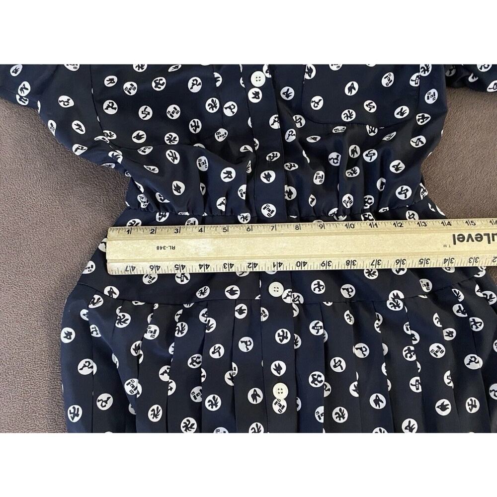 Vtg. Deadstock Liz Claiborne Sz 6 Button Perma pleat Midi LS Btn Pockets Dress - Picture 8 of 8